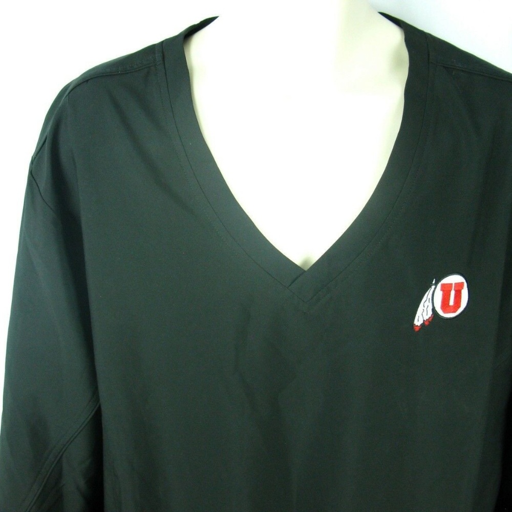 University of Utah Utes L XL Black Pullover Jacket